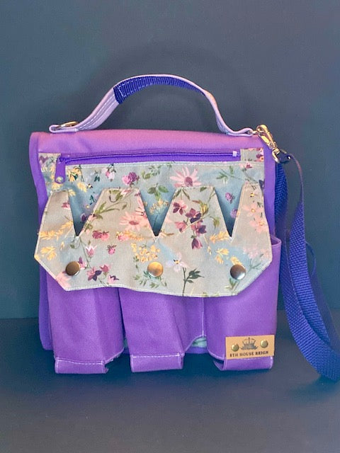 Lavender Patterned Bag: A soft, artistic touch for your wardrobe with our newest lavender-toned shoulder bag.