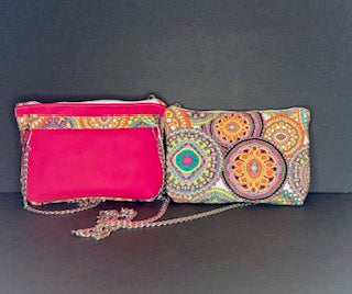 Bright Pink Pouch: Add a pop of color to your collection with this vibrant pink handmade pouch.